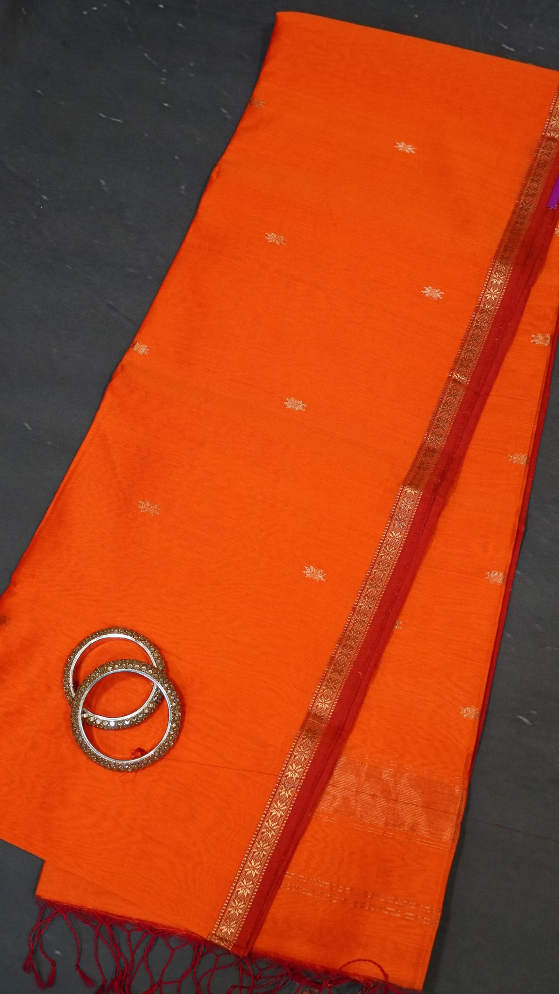 Maheswari Saree - Orange