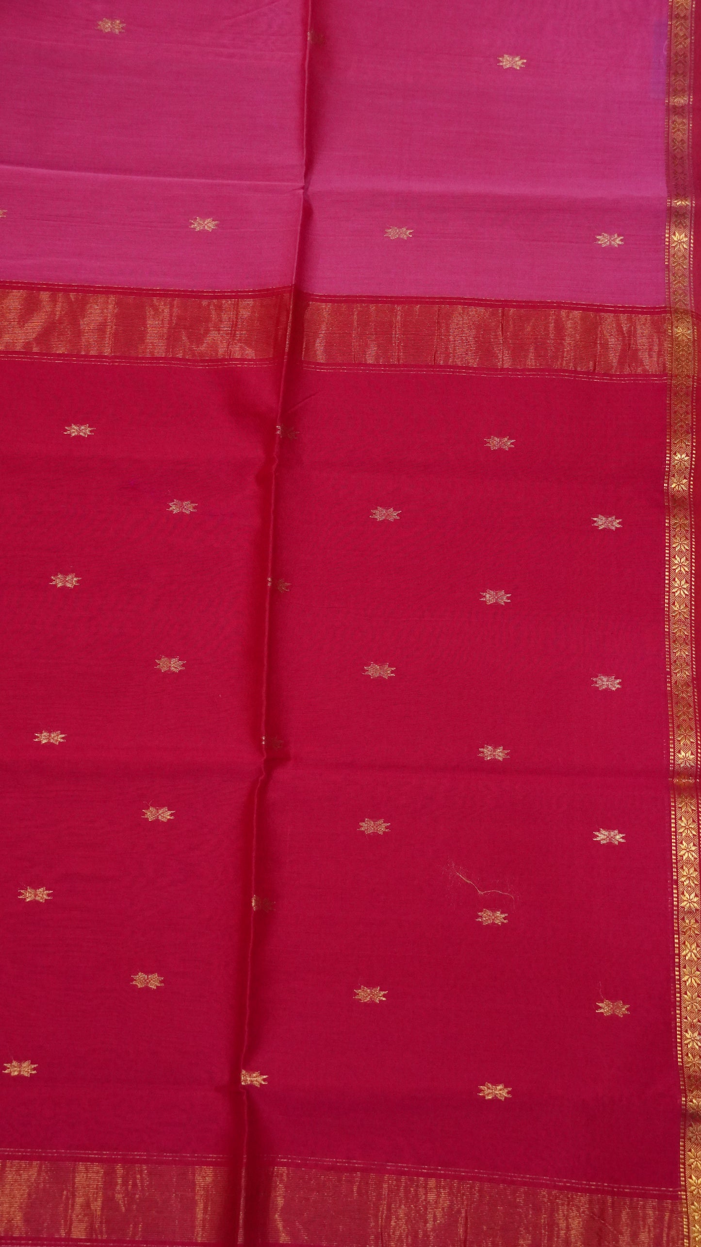 Maheswari Saree - Pink-Rani Pink