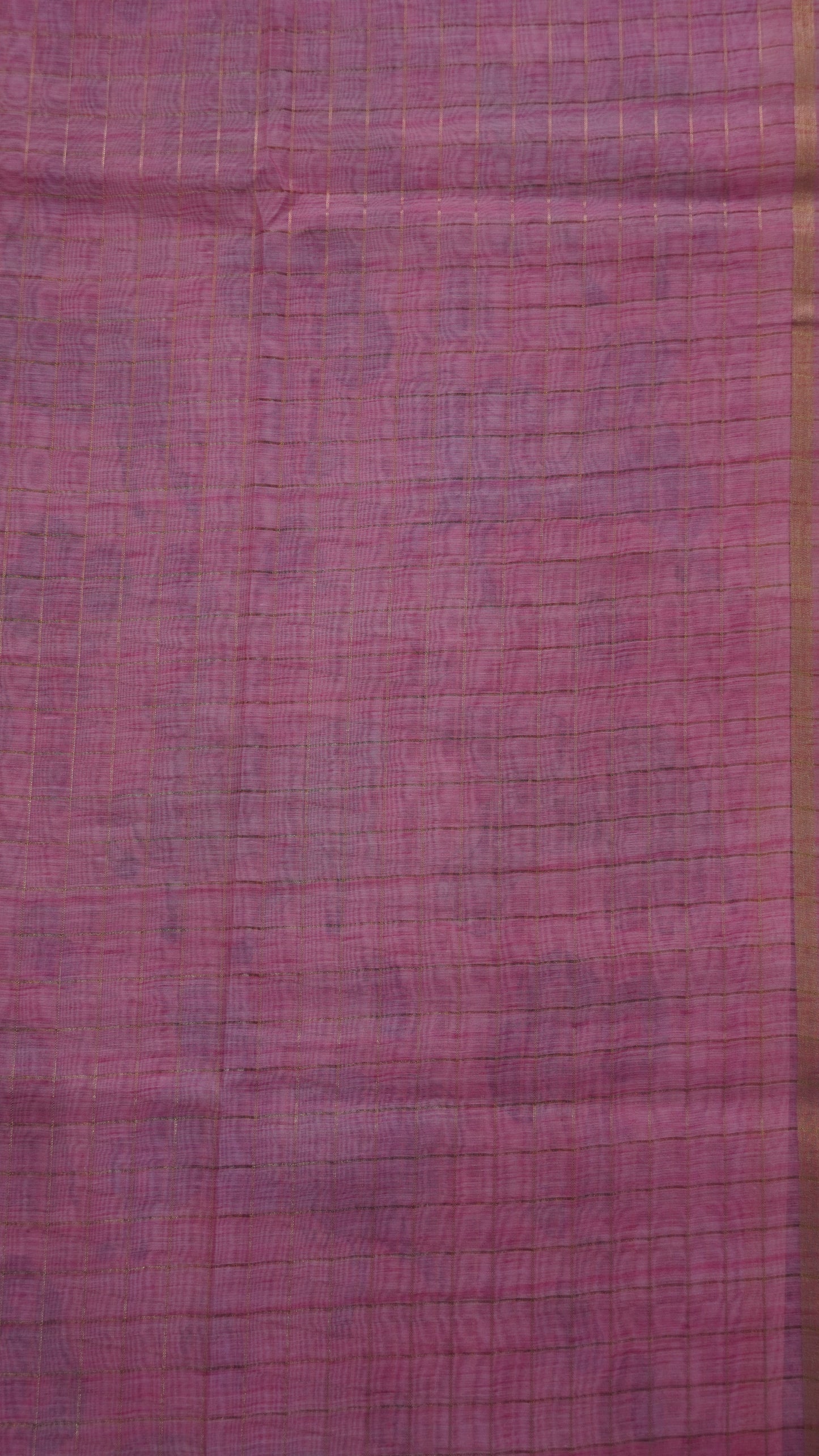Semi Chanderi - Lehariya Pattern-Purple