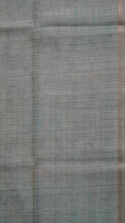 Semi Chanderi - Lehariya Pattern-Yellow