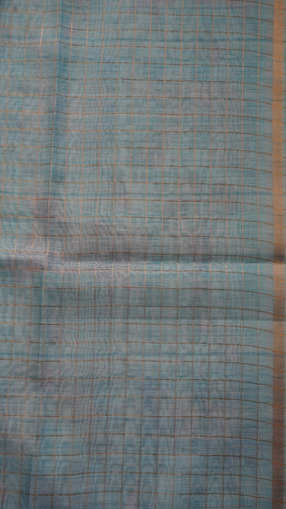 Semi Chanderi - Lehariya Pattern-Pink