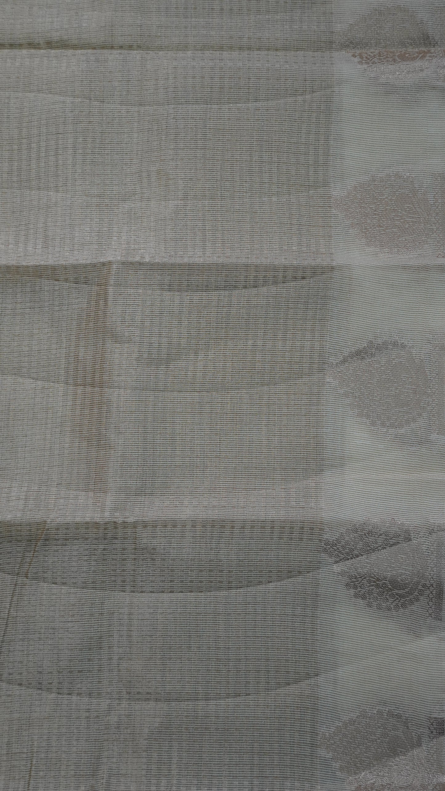 Semi Tussar- Mini Zari Lines Off White