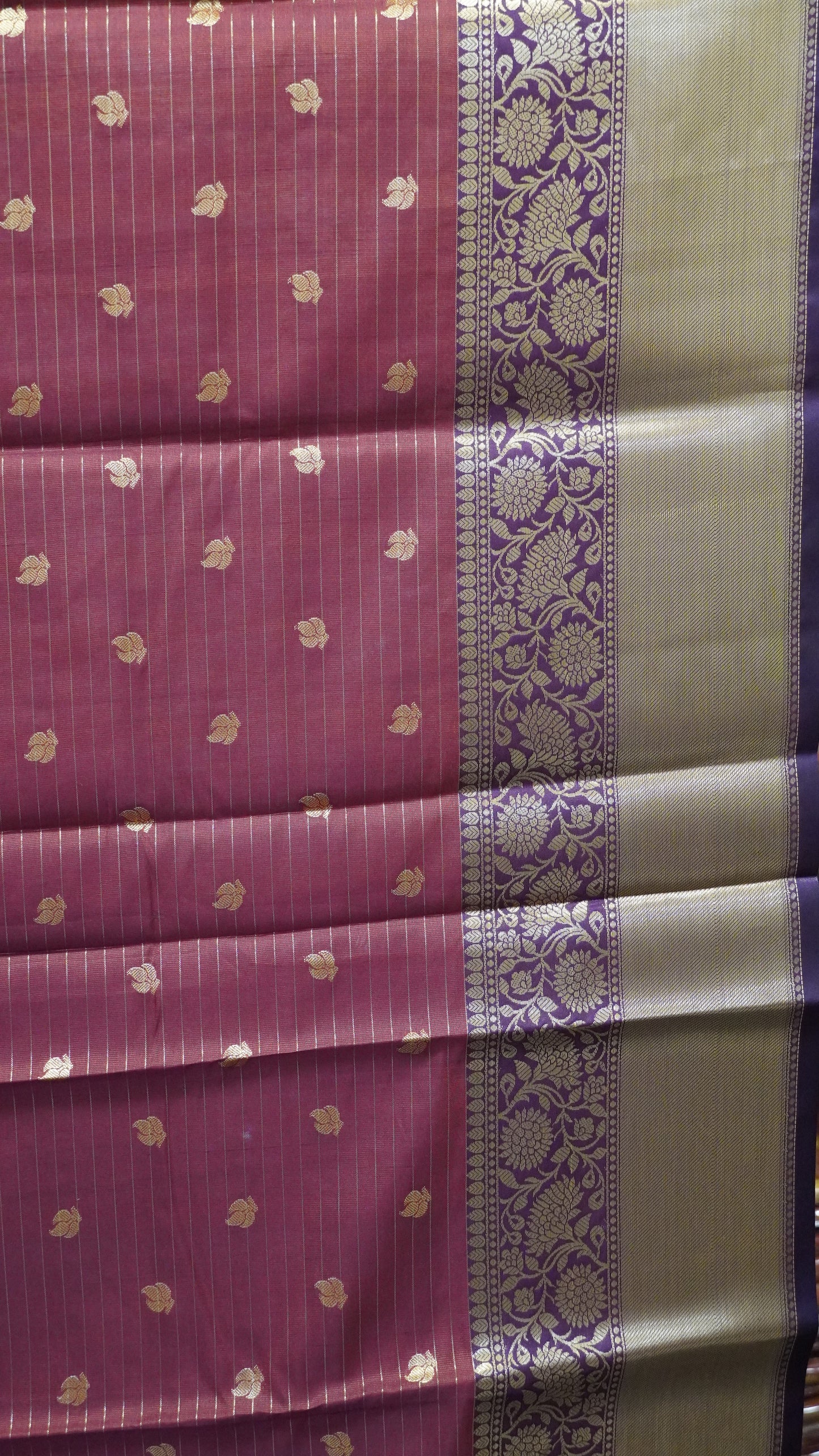 Semi Silk Saree- Orange