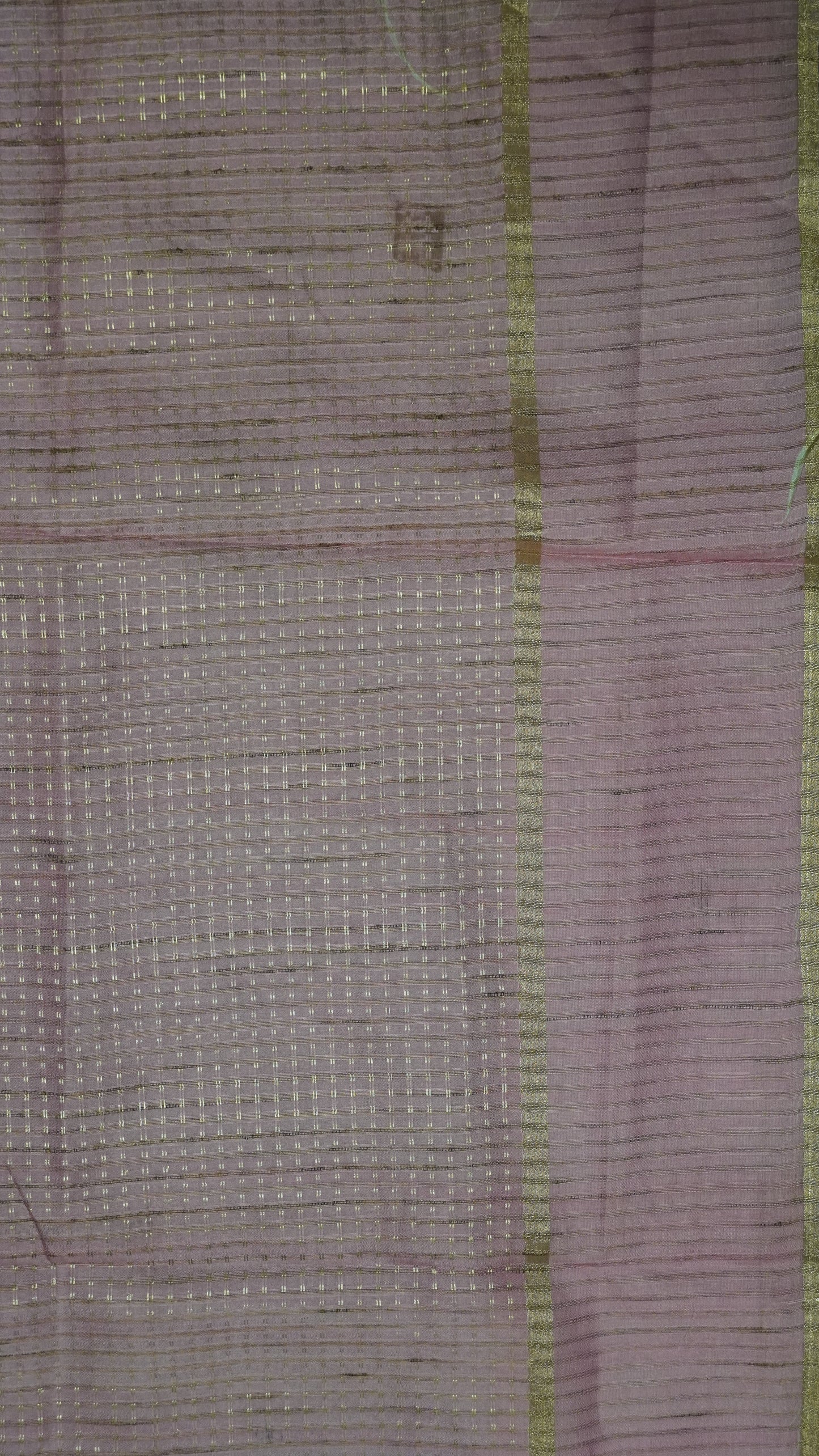 Semi Tussar Saree - Mini Zari Sea Green.