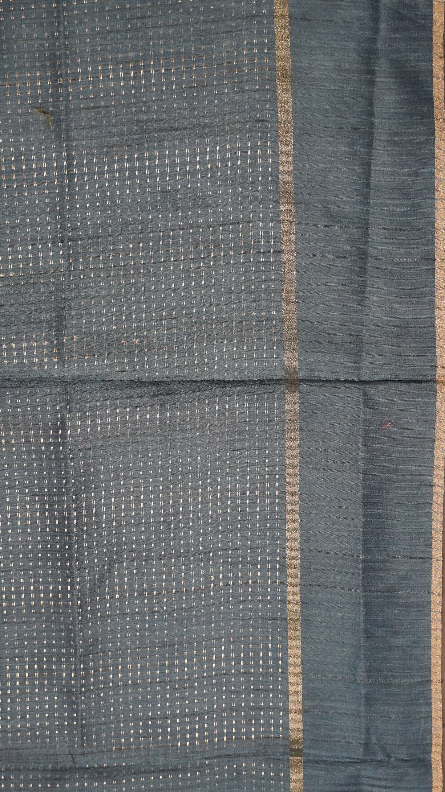 Semi Tussar Saree - Mini Zari Onion Pink