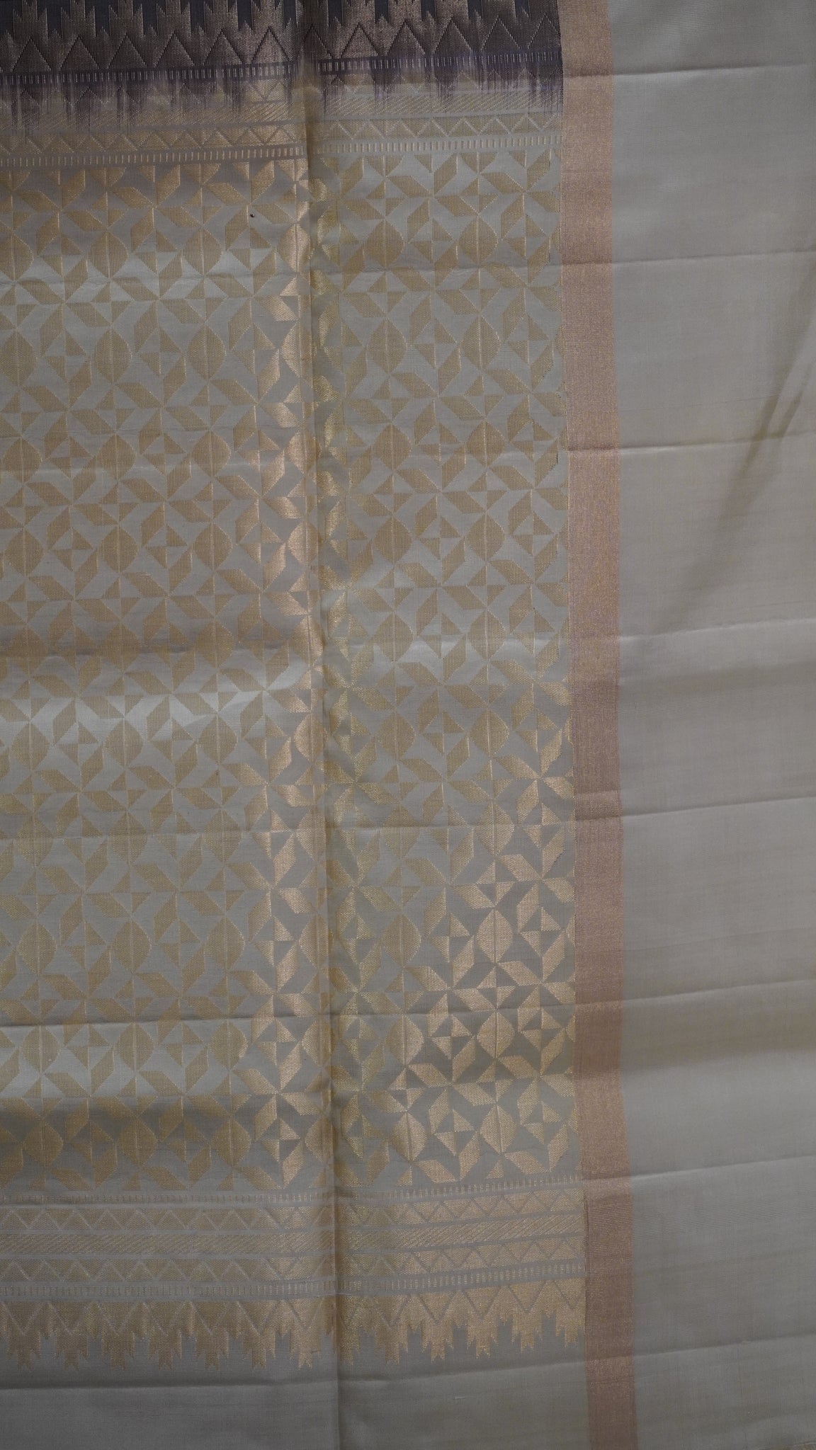 Pure Soft Silk Saree - Brown-Beige
