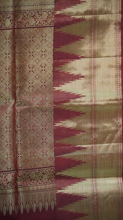 Pure Soft Silk Saree - Maroon