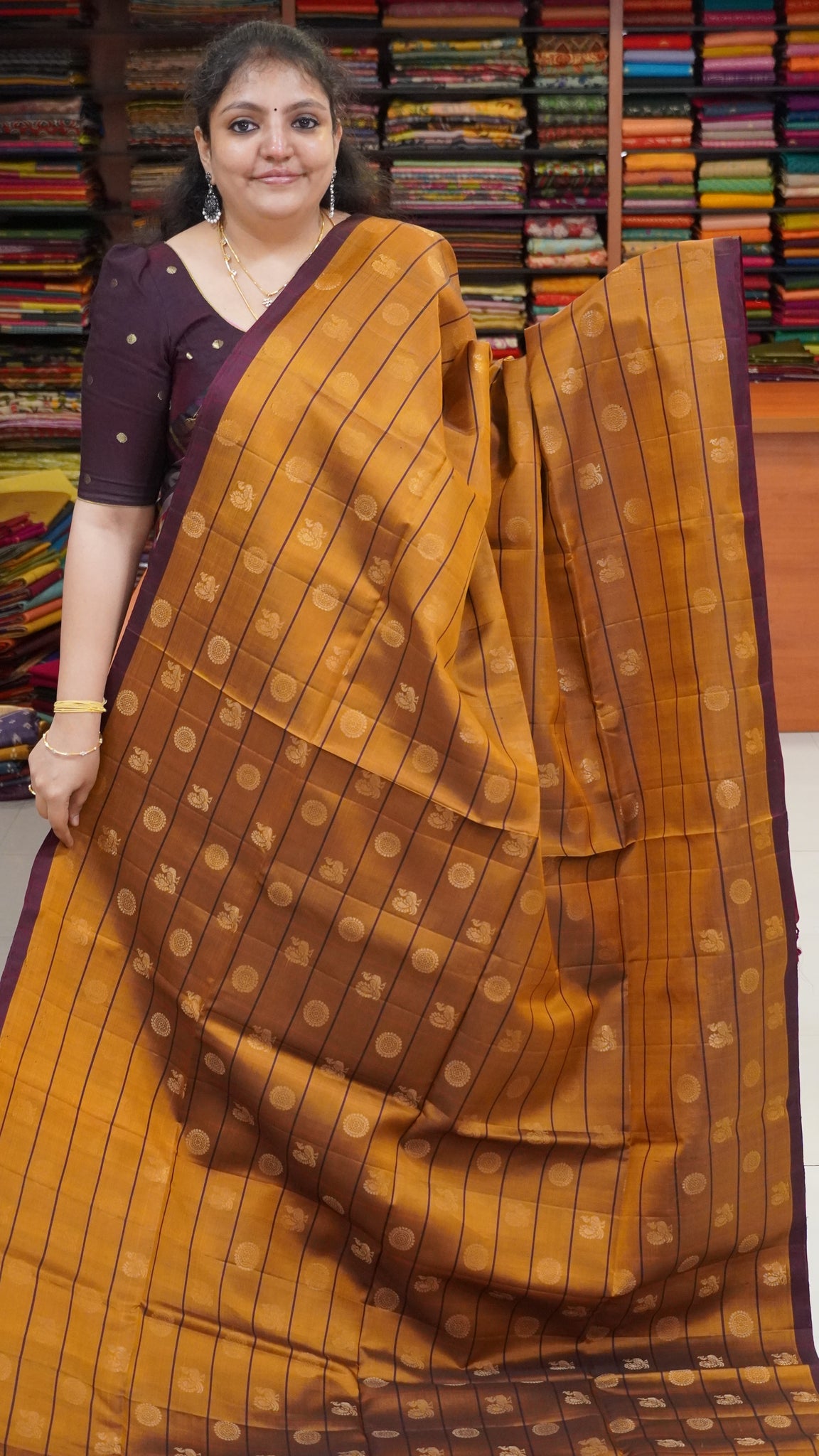 Pure Soft Silk Saree - Mustard