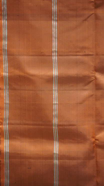 Pure Soft Silk Saree - Black-Brick Red