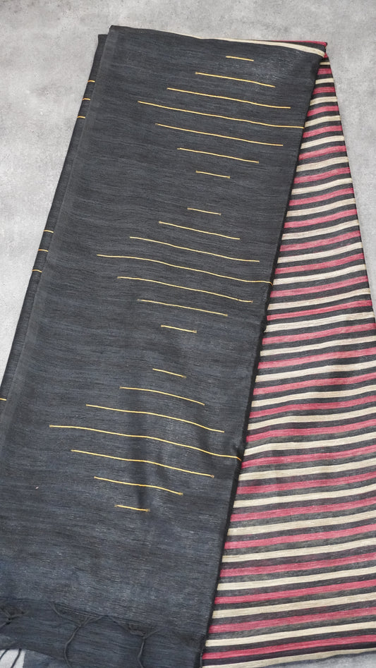 Matka Tussar-Black