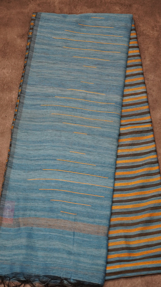 Matka Tussar-Sky Blue