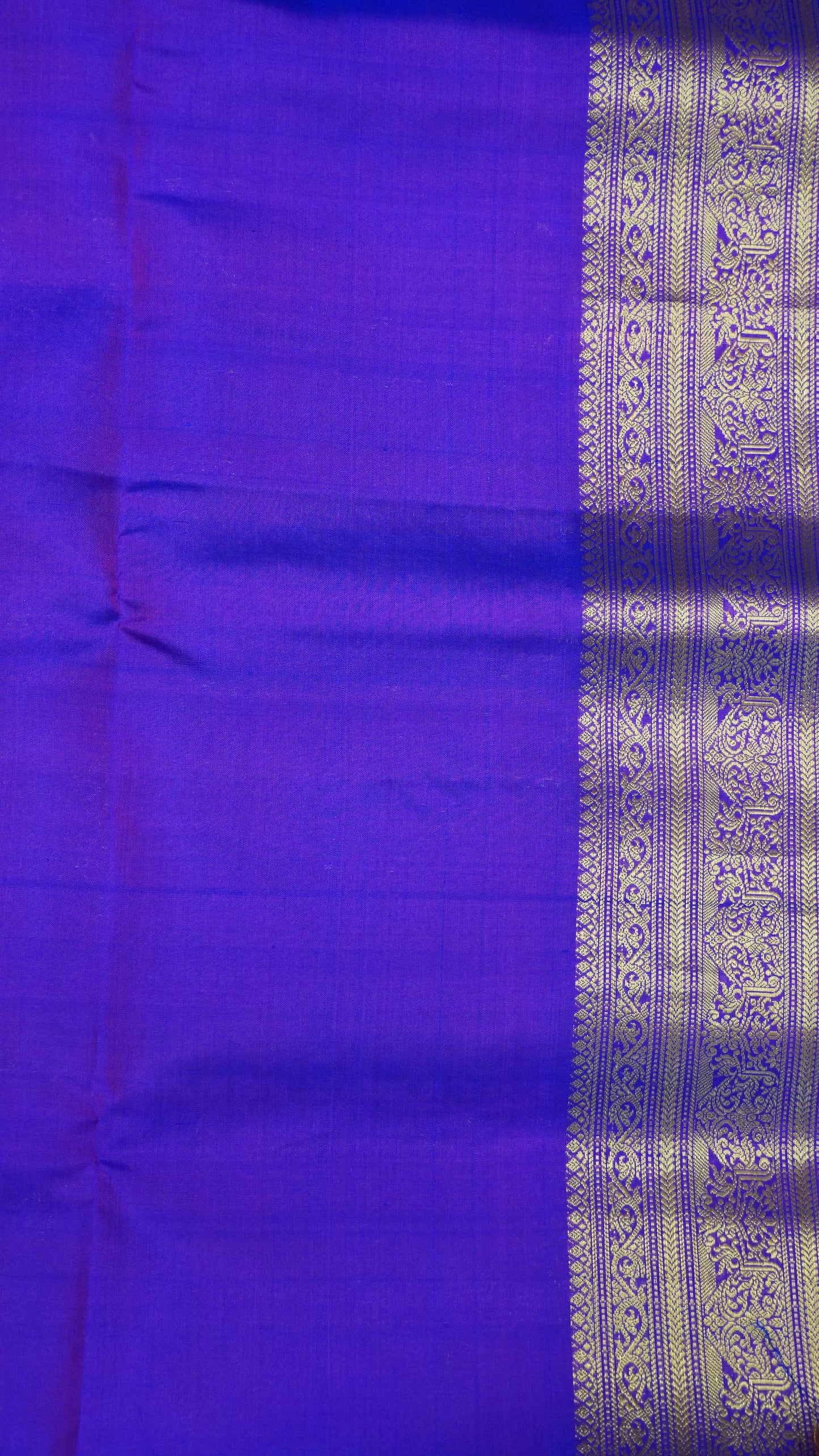 Pure Silk Saree Saree - Peacock Blue - Blue