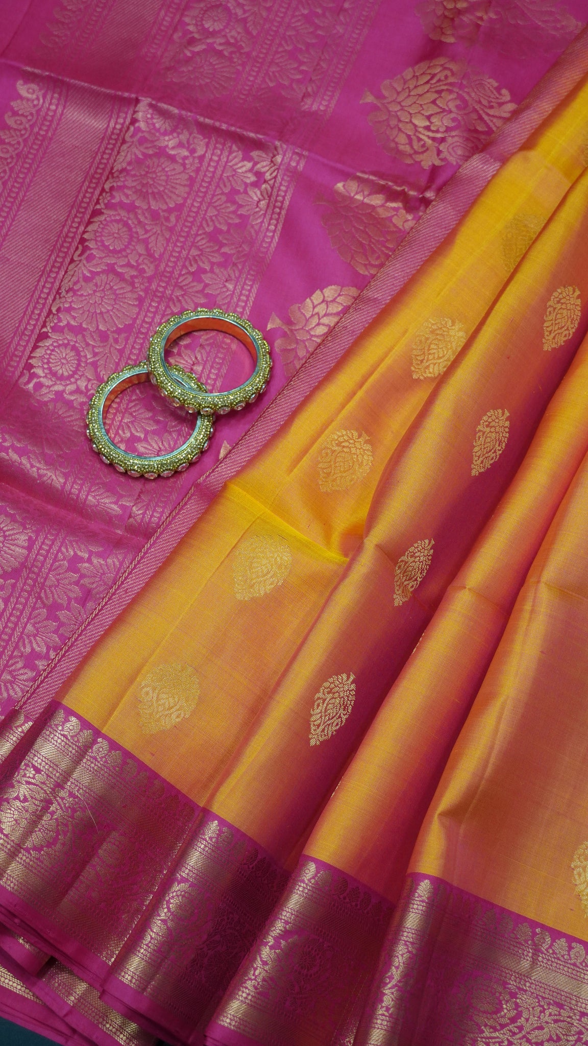Pure Silk Saree Saree - Pinkish Orange