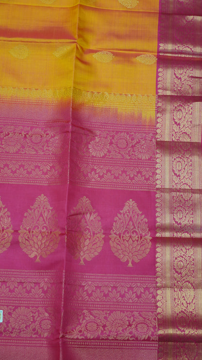 Pure Silk Saree Saree - Pinkish Orange