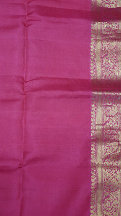 Pure Silk Saree Saree - Pinkish Orange