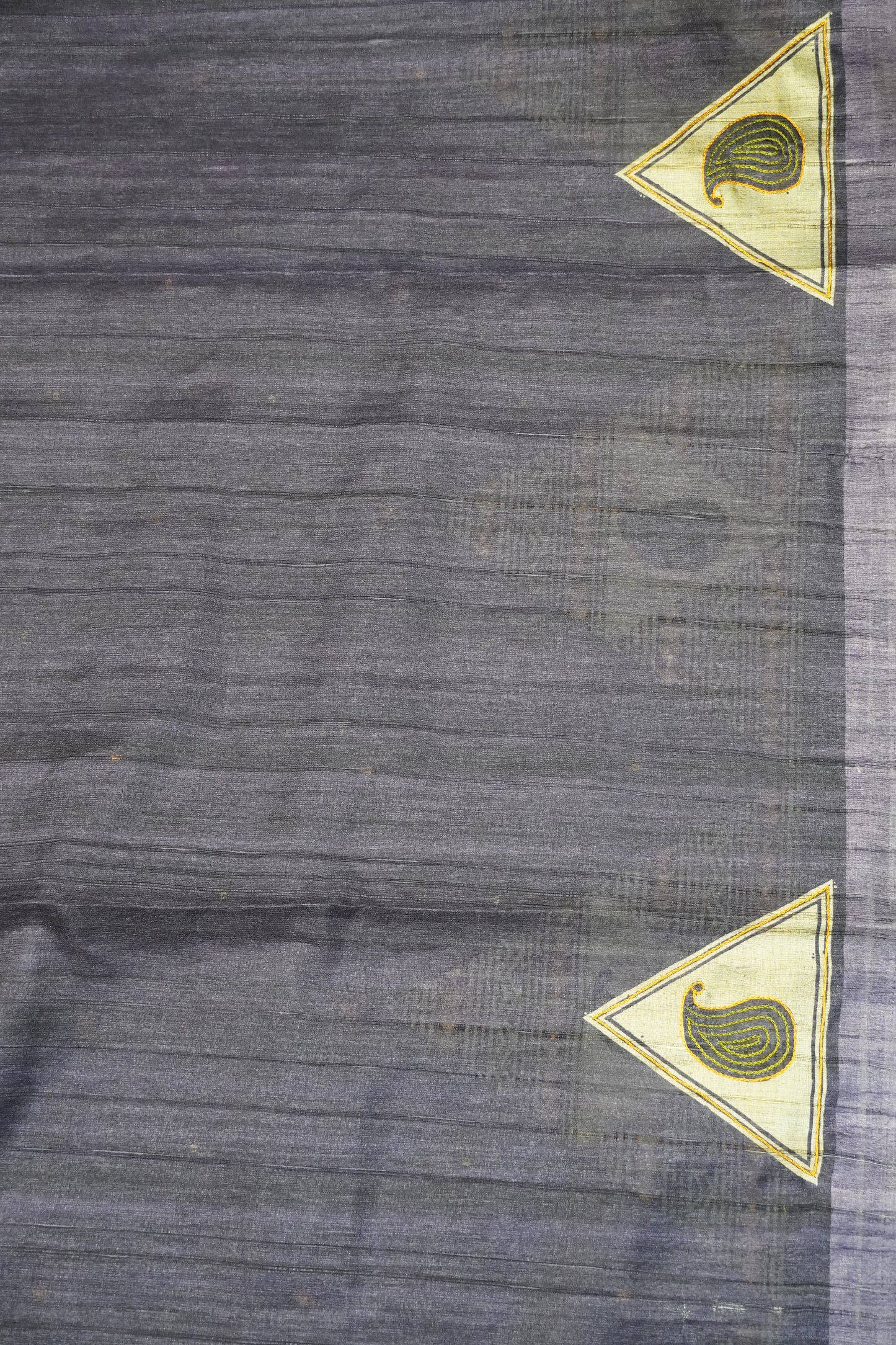 Semi Tussar Saree - Pyramid Purple