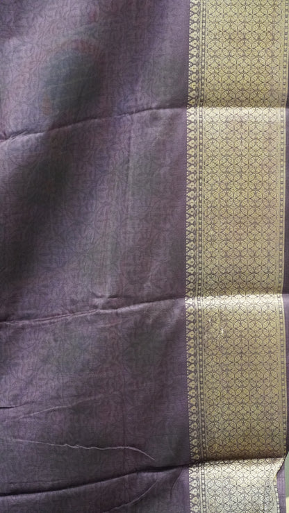 Dola Silk Saree Figure Print Lavender