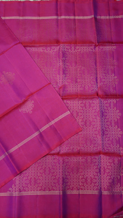 Pure Silk Saree - Kolam Magenta