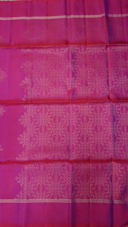 Pure Silk Saree - Kolam Magenta