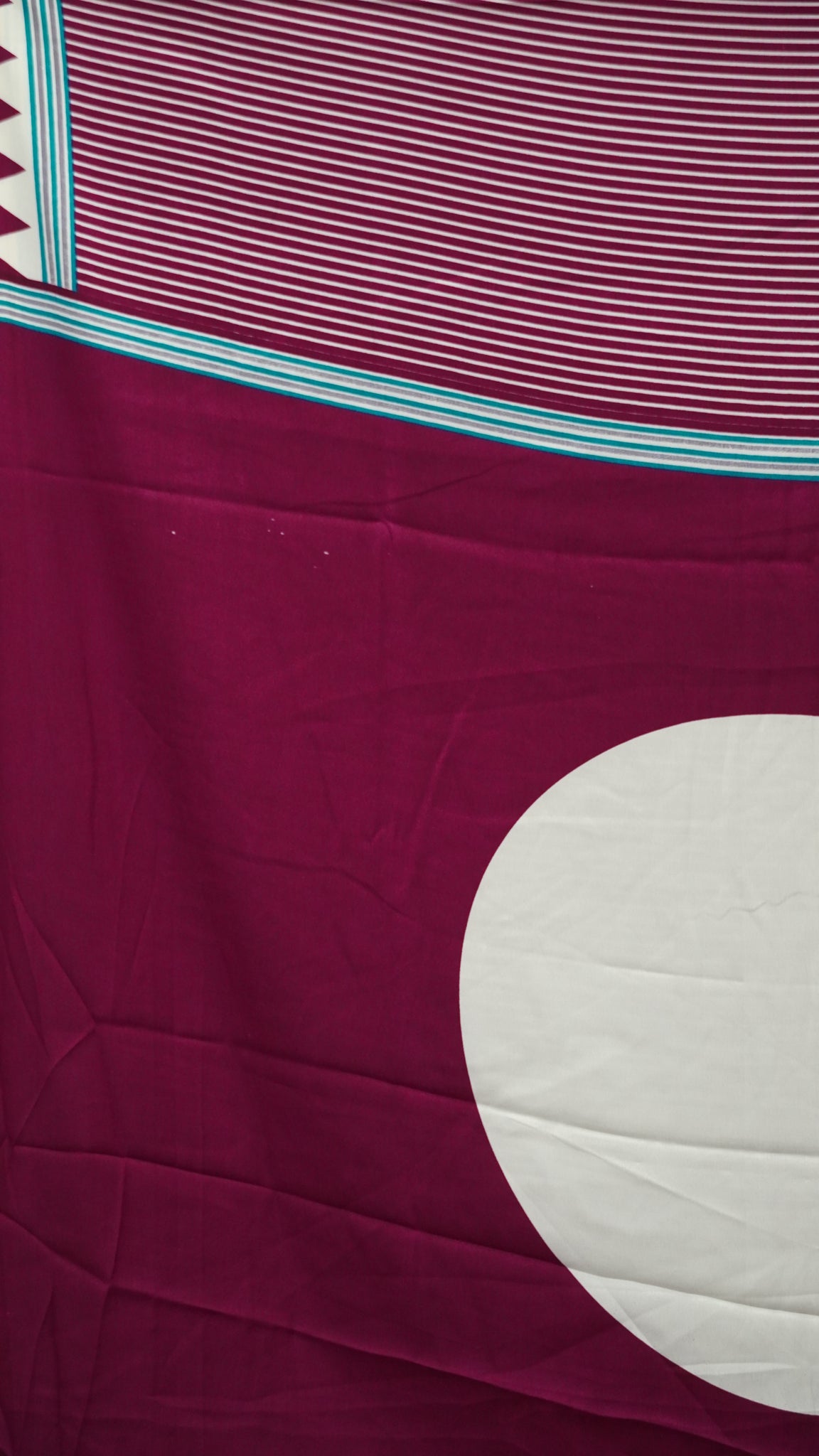 Modal Satin Saree with Ajrakh Blouse - Purple