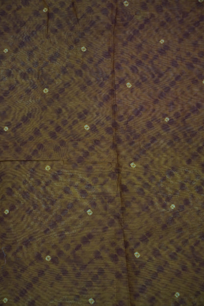 Mal Chanderi Saree - Bandhini Pattern Red