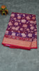 Semi Pattola Saree Pichwait & Floral Print with Floral Border - Purple to Pink thumbnail