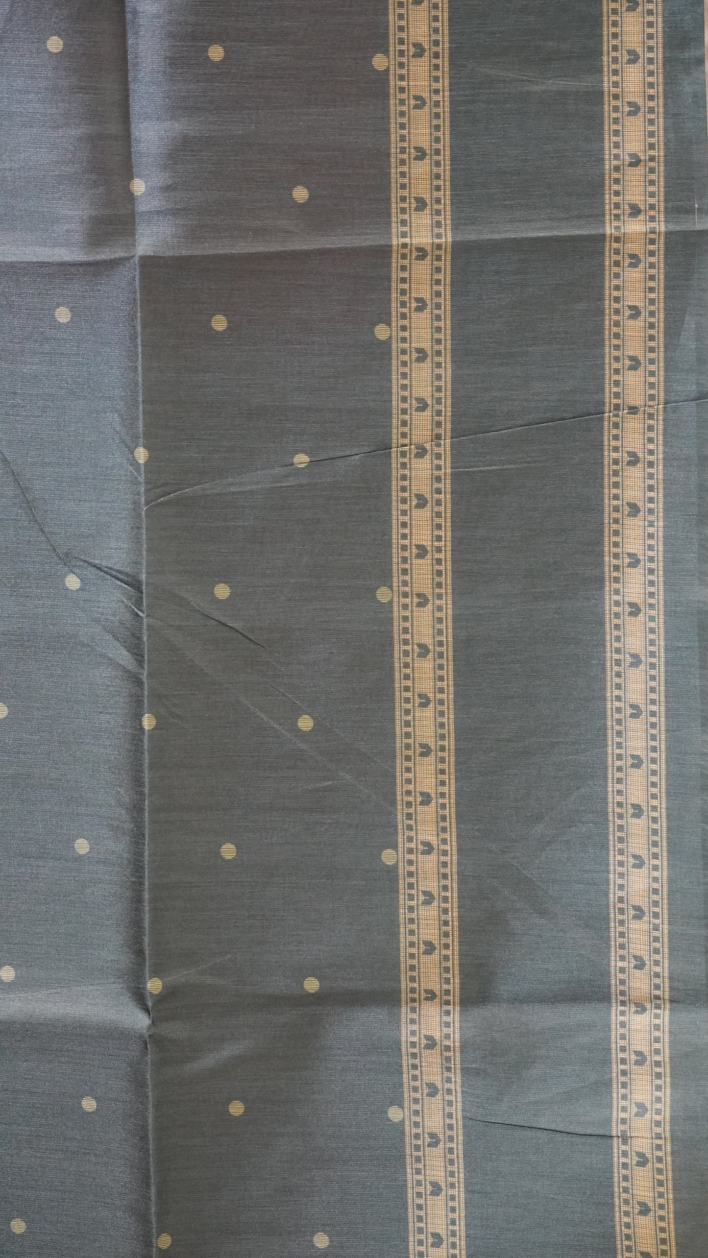 Semi Tussar Saree With Rettapet Border - Rani Pink