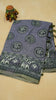 Semi Tussar Saree With Zari Checks And Figure Prints - Lavendar thumbnail