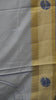 Semi Pattola Saree Floral Print With Pot Print Border- Blue thumbnail
