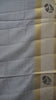 Semi Pattola Saree Floral Print With Pot Print Border- Grey thumbnail
