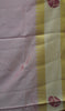 Semi Pattola Saree Floral Print With Pot Print Border- Pink thumbnail