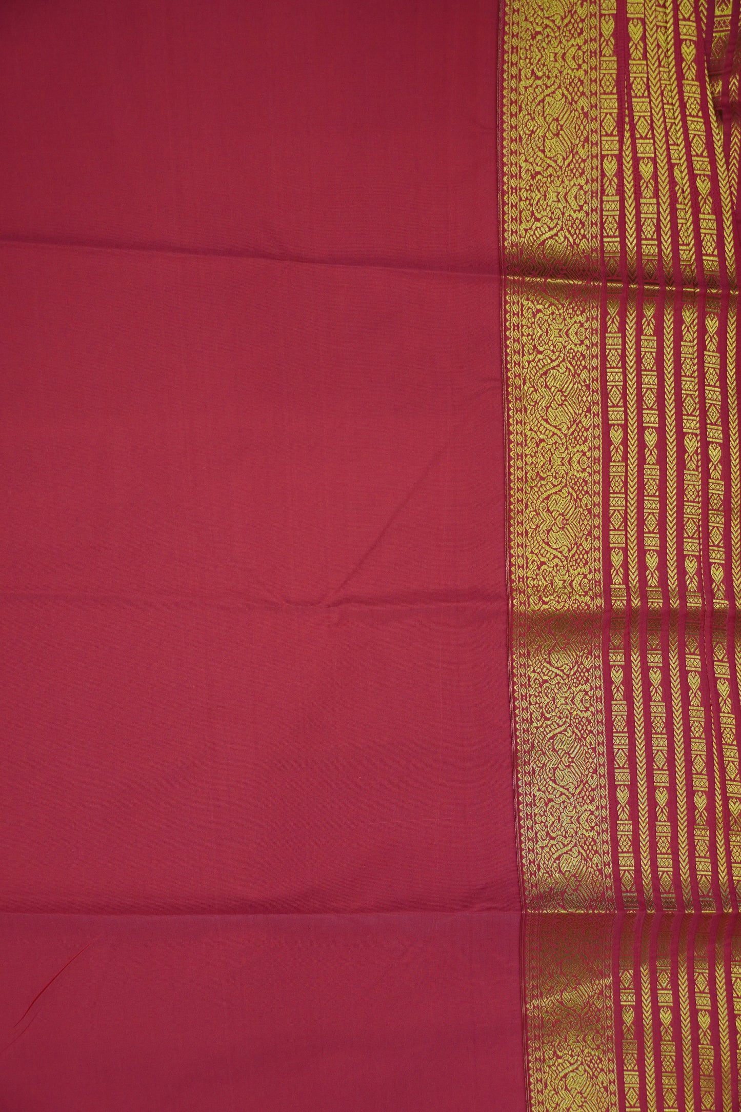 Semi Silk Saree - Bottle Green