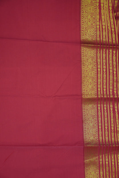 Semi Silk Saree - Bottle Green