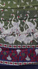 Malai Cotton Saree Flamingo Print - Green thumbnail