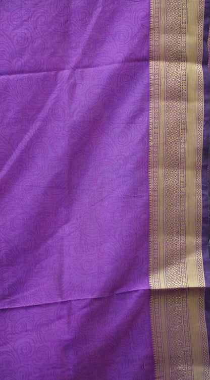 Semi Pattola Saree Pichwai Print - Peacock Blue