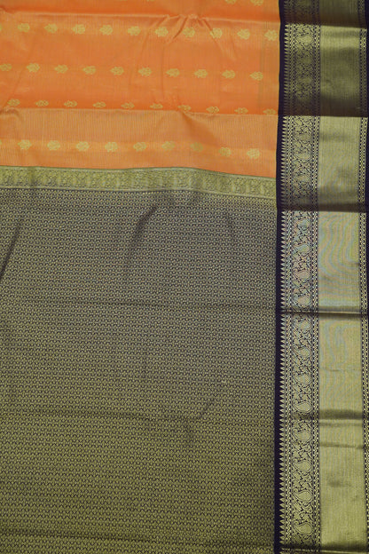 Semi Silk Saree - Orange