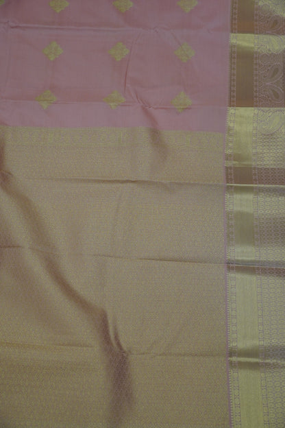 Semi Silk Saree - Kolam Buta Peach