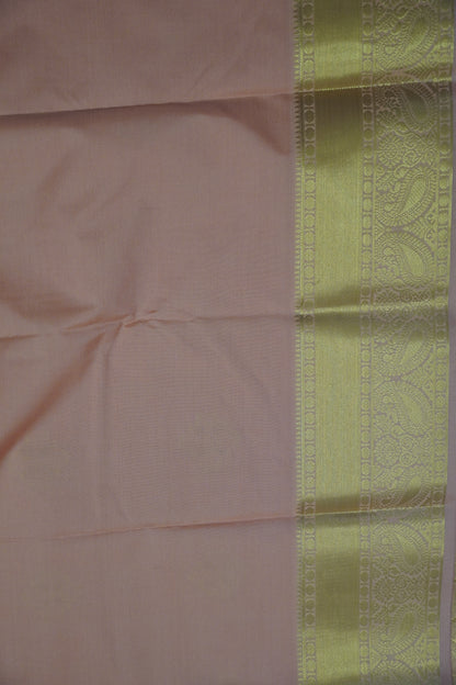 Semi Silk Saree - Kolam Buta Peach