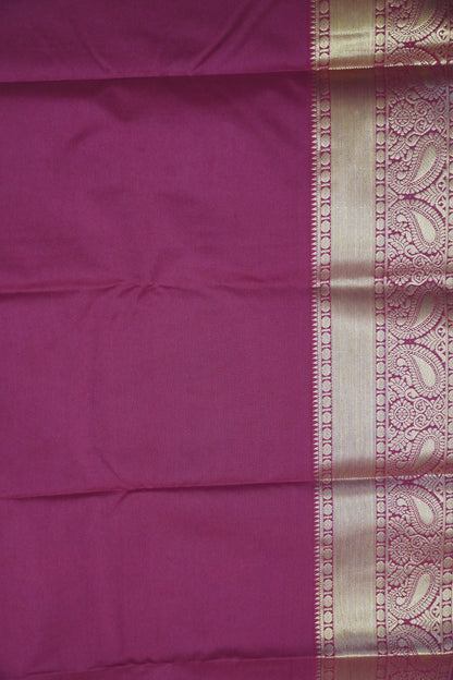 Semi Silk Saree - Kolam Buta Redish Maroon