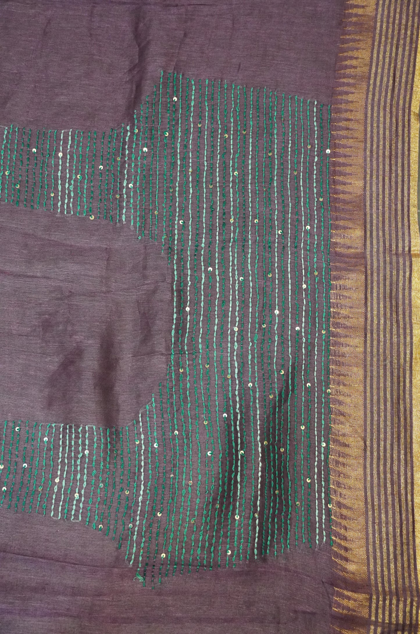Pure Tussar Saree - Purple