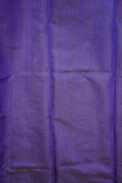 Dupion Silk Saree-Tower Border Blue