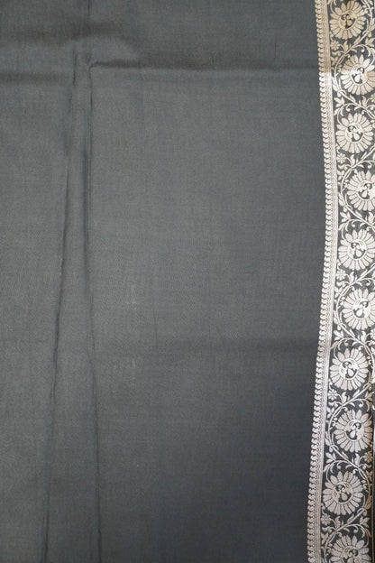 Banarasi Crepe Saree - Black