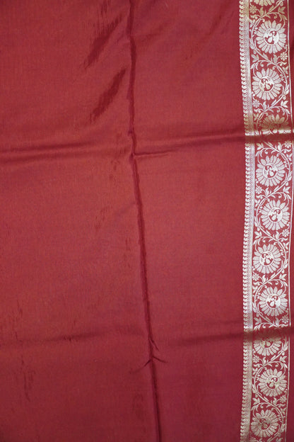 Banarasi Crepe Saree - Maroon