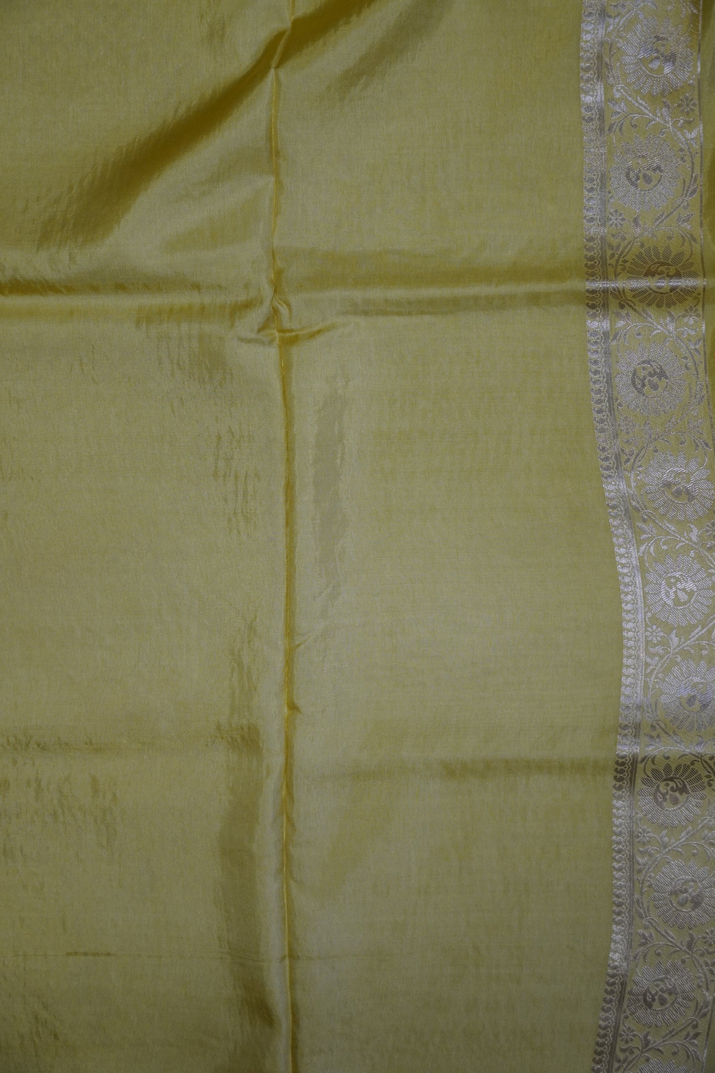 Banarasi Crepe Saree - Baby Yellow