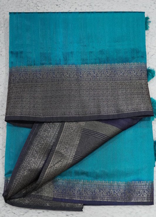Matka Tussar-Ramar Blue