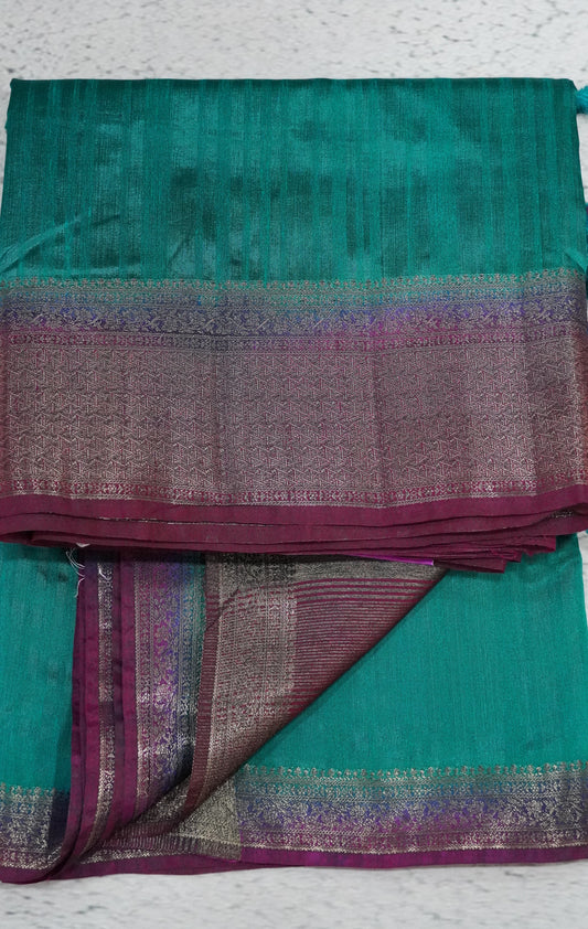 Matka Tussar-Peacock Green
