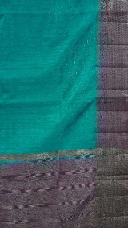 Matka Tussar-Peacock Green