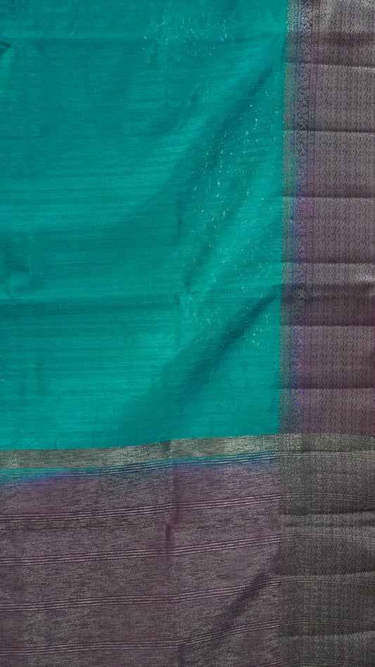 Matka Tussar-Peacock Green