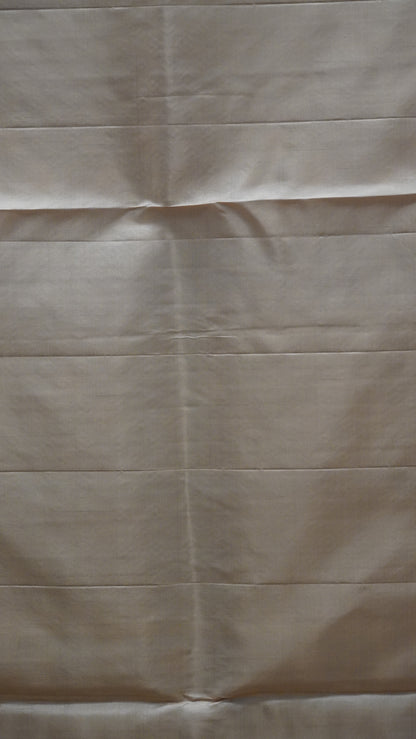 Pure Soft Silk Saree 1  1/2 Warp - Peach - Blue to Beige