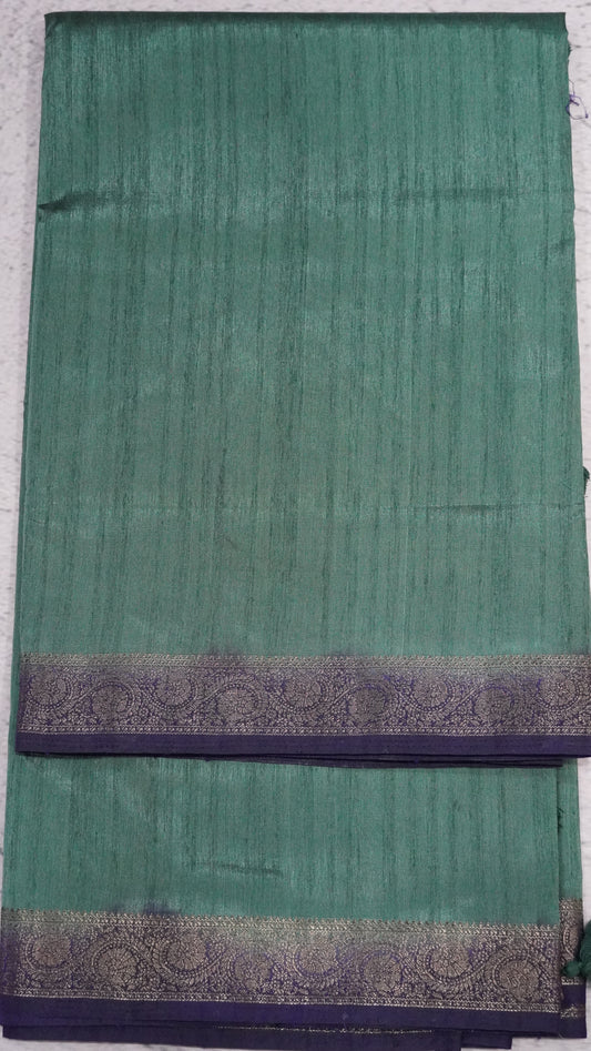 Matka Tussar-Metallic green